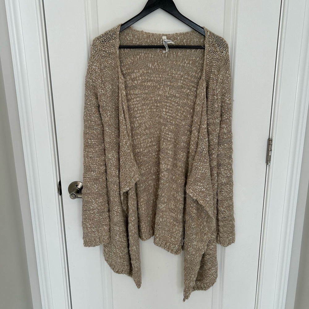 Aeropostale Beige Chunky Knit Cardigan